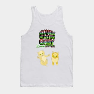 Adorable Newborn Baby Zombie Kittens Tank Top